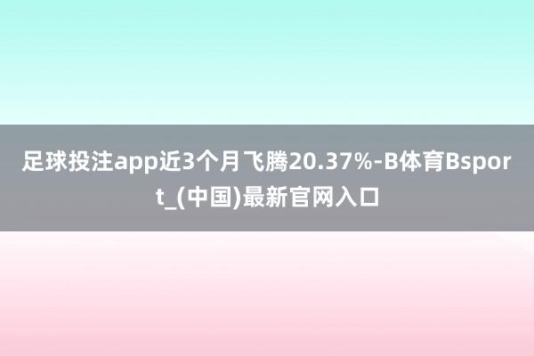 足球投注app近3个月飞腾20.37%-B体育Bsport_(中国)最新官网入口