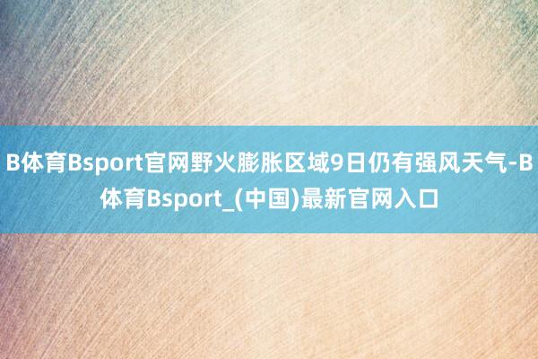 B体育Bsport官网野火膨胀区域9日仍有强风天气-B体育Bsport_(中国)最新官网入口