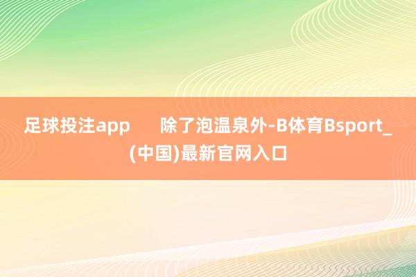 足球投注app 除了泡温泉外-B体育Bsport_(中国)最新官网入口