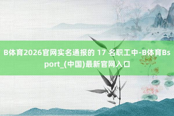B体育2026官网实名通报的 17 名职工中-B体育Bsport_(中国)最新官网入口