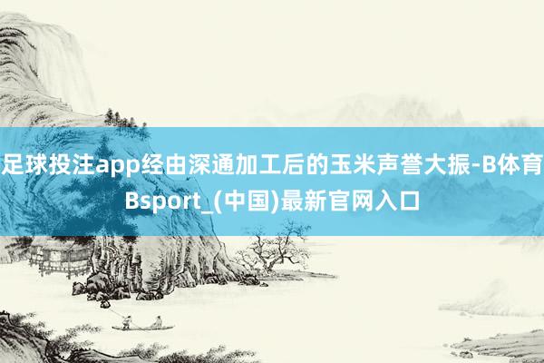 足球投注app经由深通加工后的玉米声誉大振-B体育Bsport_(中国)最新官网入口